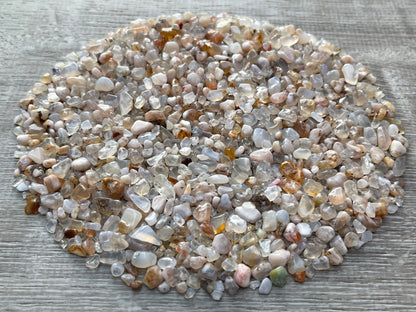 Grade A++ Natural Gemstone Chips | Mini Crystal Chips | 4oz–3lb Bulk Lot | Tumbled Healing Stones for Crafts & Décor