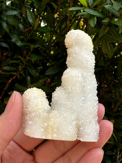 Chalcedony & Crystal Quartz Stalactite 3-8", Natural Quartz on Chalcedony Stalactite Specimen (0.12lb - 4 lb)