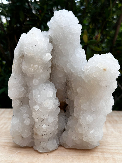 Chalcedony & Crystal Quartz Stalactite 3-8", Natural Quartz on Chalcedony Stalactite Specimen (0.12lb - 4 lb)