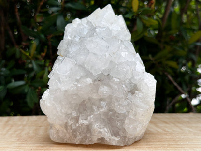 Chalcedony & Crystal Quartz Stalactite 3-8", Natural Quartz on Chalcedony Stalactite Specimen (0.12lb - 4 lb)