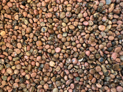 Rhodonite Semi Tumbled Gemstone Chips 4 - 12 mm, Wholesale Bulk Lot