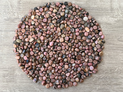 Rhodonite Semi Tumbled Gemstone Chips 4 - 12 mm, Wholesale Bulk Lot