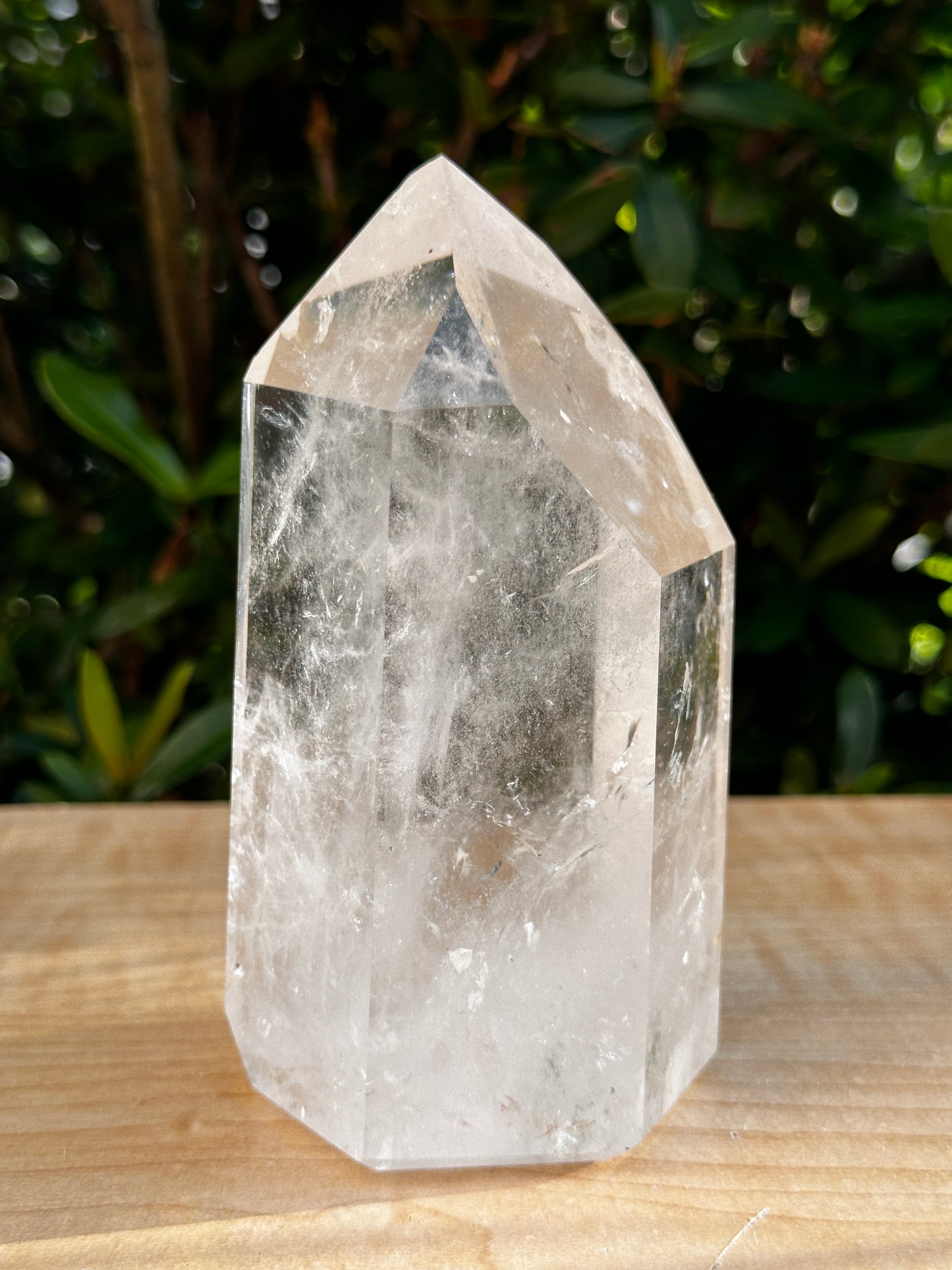 Premium Clear Quartz Obelisk, Standing Polished Clear Quartz Point, Pick a Weight