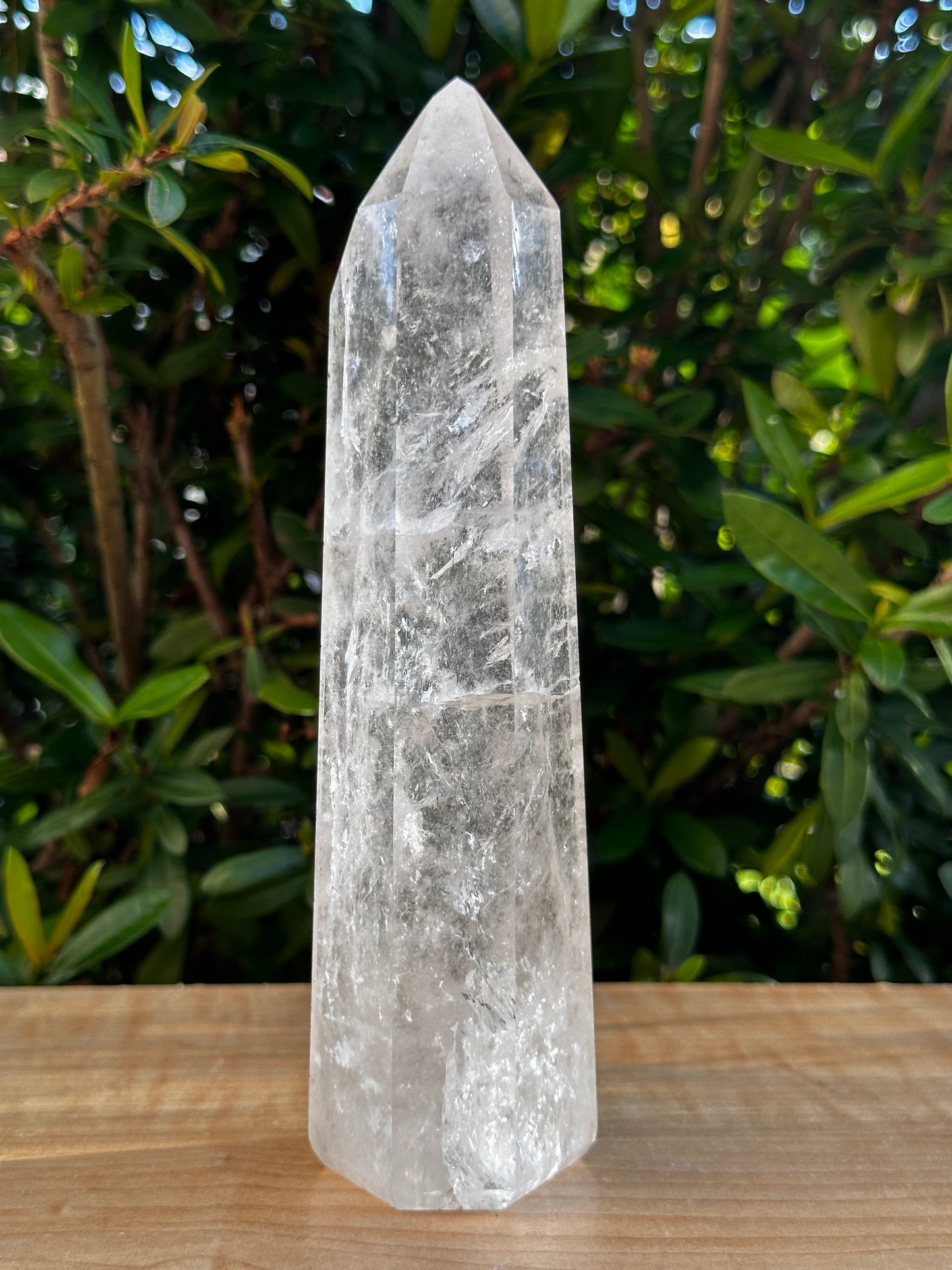 Premium Clear Quartz Obelisk, Standing Polished Clear Quartz Point, Pick a Weight