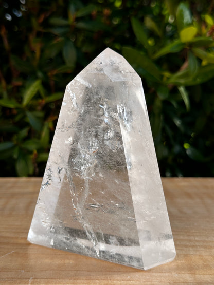 Premium Clear Quartz Obelisk, Standing Polished Clear Quartz Point, Pick a Weight