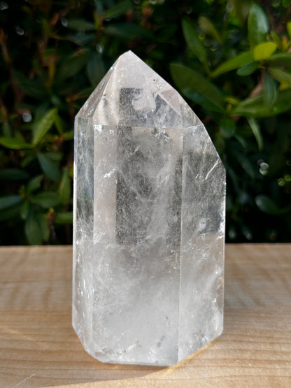 Premium Clear Quartz Obelisk, Standing Polished Clear Quartz Point, Pick a Weight