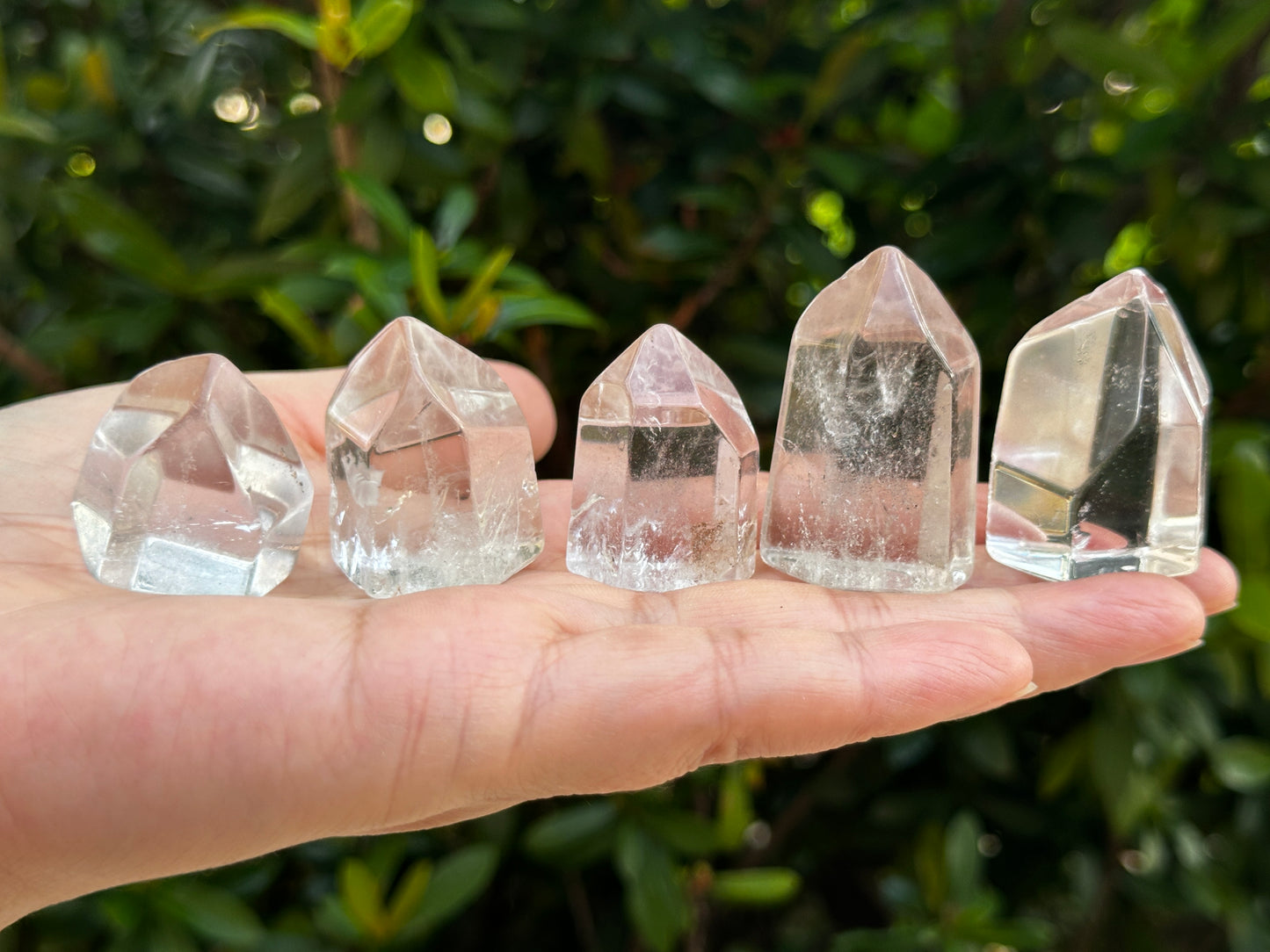 Premium Clear Quartz Obelisk, Standing Polished Clear Quartz Point, Pick a Weight