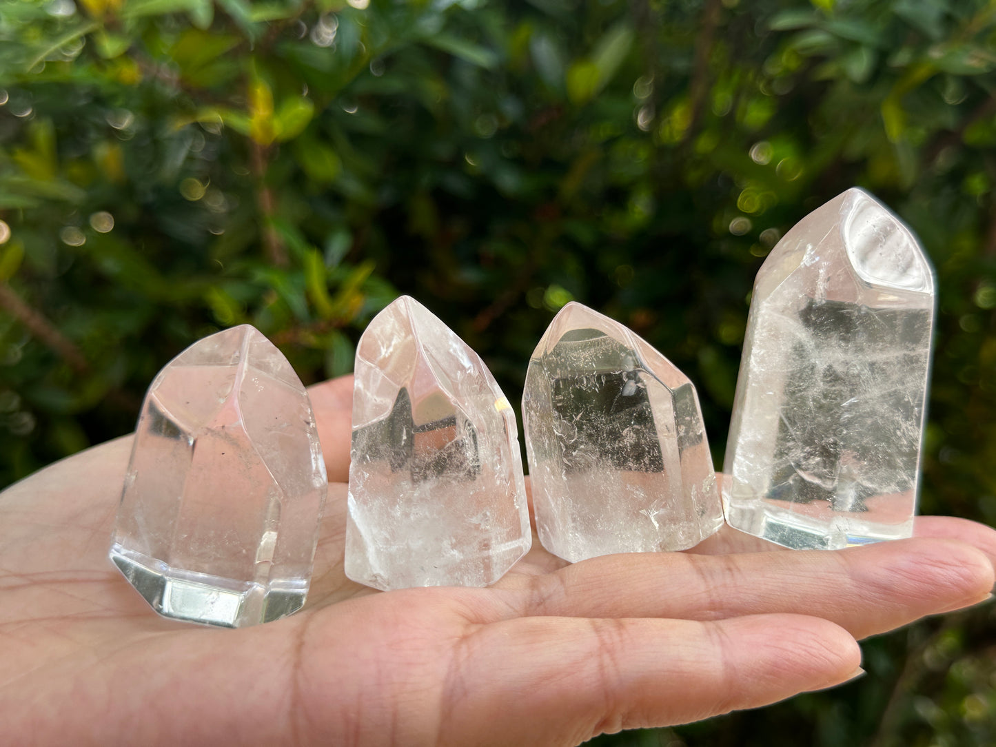 Premium Clear Quartz Obelisk, Standing Polished Clear Quartz Point, Pick a Weight