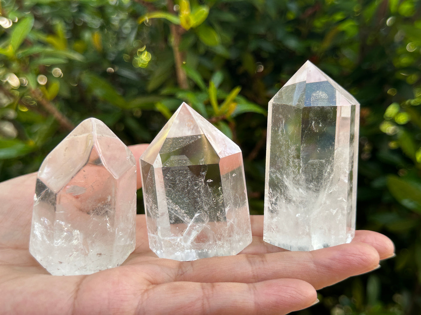 Premium Clear Quartz Obelisk, Standing Polished Clear Quartz Point, Pick a Weight