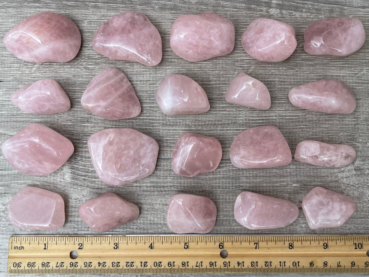 Rose Quartz Pebble, 1.25-2 Inch Large Tumbled Rose Quartz Stones, Wholesale Bulk Lot