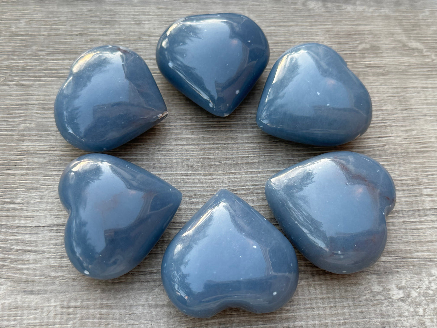 Large Gemstone Heart, Polished Crystal Gemstone Puffy Hearts, Pick a Gem Type