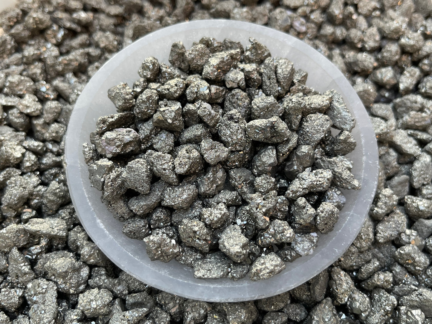 Grade A++ Pyrite Semi Rough Mini Chips 5 - 15 mm, Raw Pyrite, Wholesale Bulk Lot