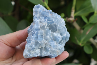 Jumbo Blue Calcite Rough Stones, 2.5" - 7" Massive Raw Calcite Blue Natural