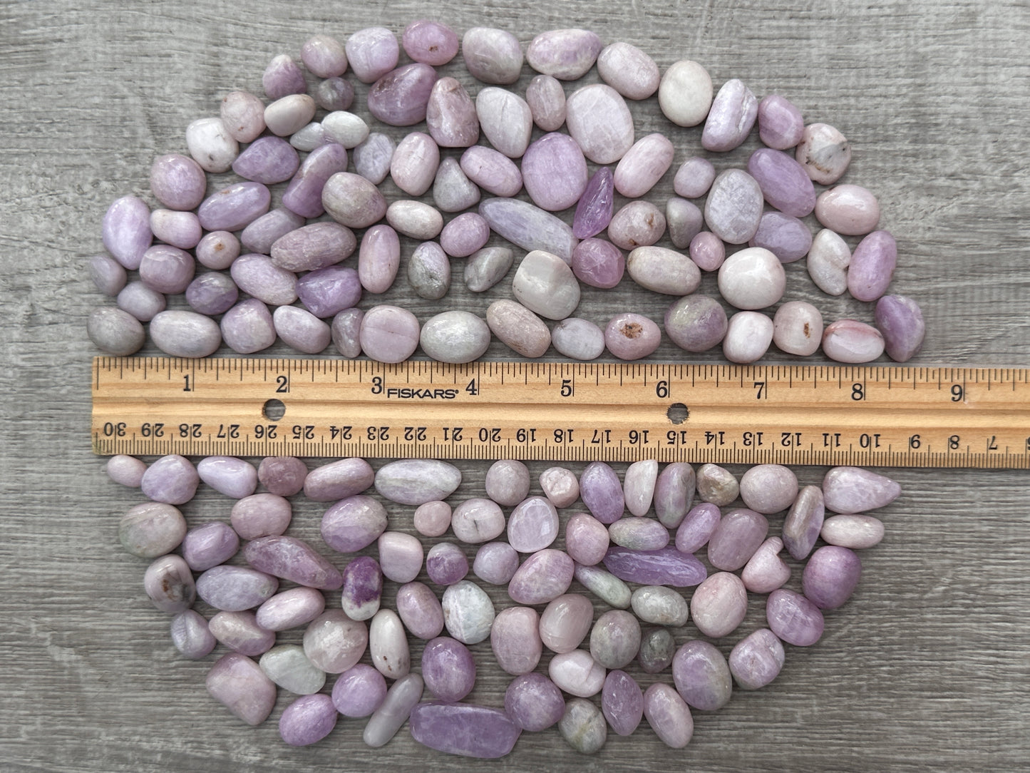 Grade A++ Kunzite Tumbled Stone, 10-30mm Kunzite Crystal, Wholesale Bulk