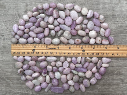 Grade A++ Kunzite Tumbled Stone, 10-30mm Kunzite Crystal, Wholesale Bulk