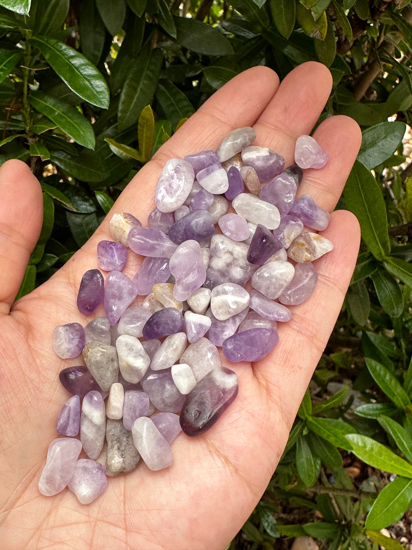 Grade A++ Chevron Amethyst Semi Tumbled Gemstone Chips 5-13 mm,Wholesale Bulk Lot