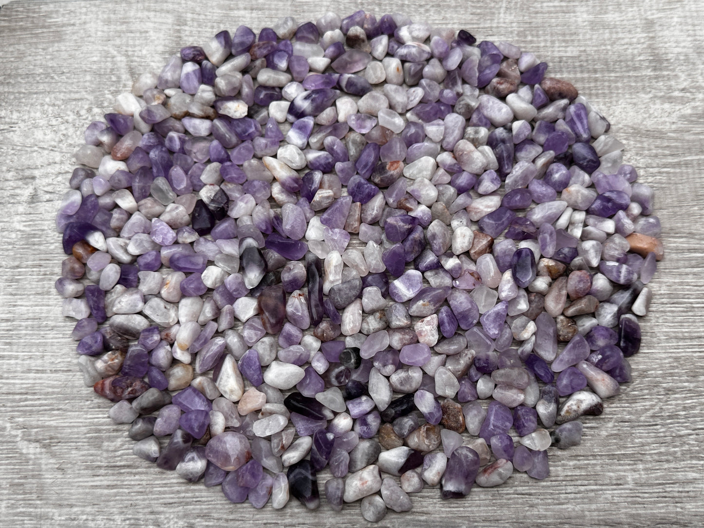 Grade A++ Chevron Amethyst Semi Tumbled Gemstone Chips 5-13 mm,Wholesale Bulk Lot