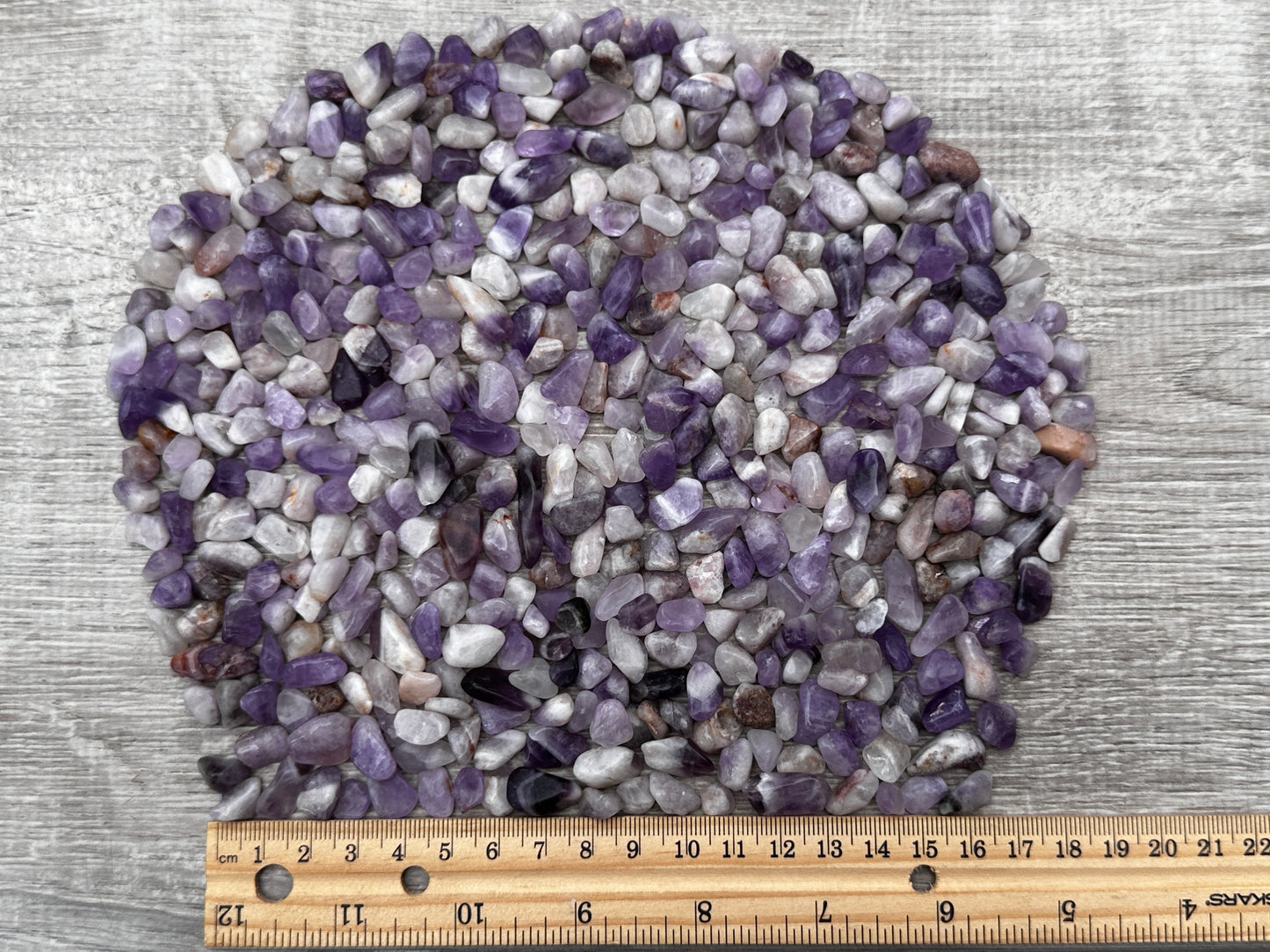 Grade A++ Chevron Amethyst Semi Tumbled Gemstone Chips 5-13 mm,Wholesale Bulk Lot