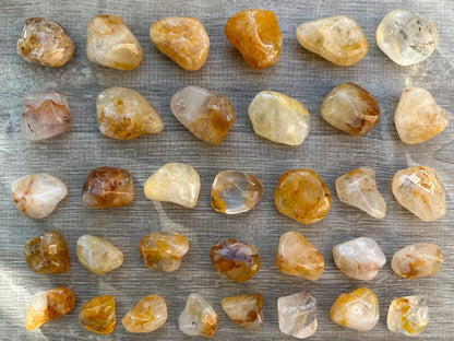 Grade A++Golden Healer Quartz Tumbled Stones 0.75-1.25", Pick How Many