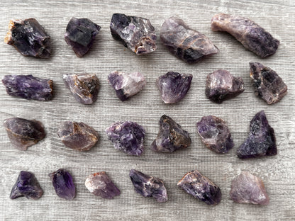 Amethyst Rough Natural Stones, 1-2" Raw Amethyst Stones, Wholesales Bulk Lot