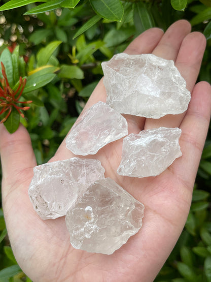 Grade A+Natural Crystal Quartz Chunks, 1-2" Raw Clear Quartz, Wholesale Bulk Lot