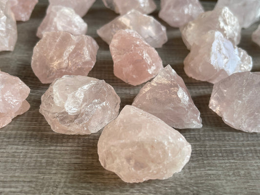 Natural Rough Rose Quartz Crystal Mineral, You Choose Amount -1/2 lb, 1 lb, 5 lb