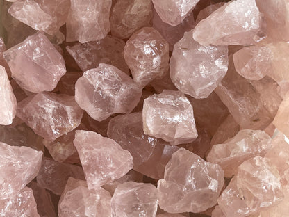 Natural Rough Rose Quartz Crystal Mineral, You Choose Amount -1/2 lb, 1 lb, 5 lb