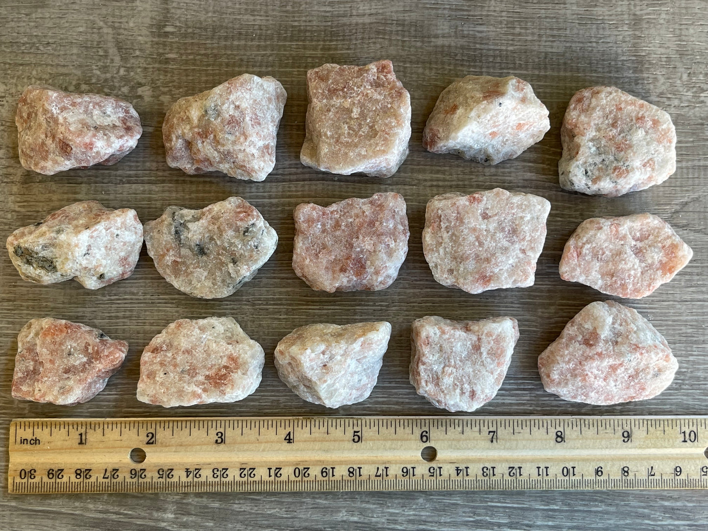 Grade A+ Sunstone Raw Natural Stones, 1-2" Raw Sunstone, Wholesales Bulk Lot