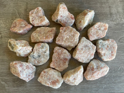 Grade A+ Sunstone Raw Natural Stones, 1-2" Raw Sunstone, Wholesales Bulk Lot