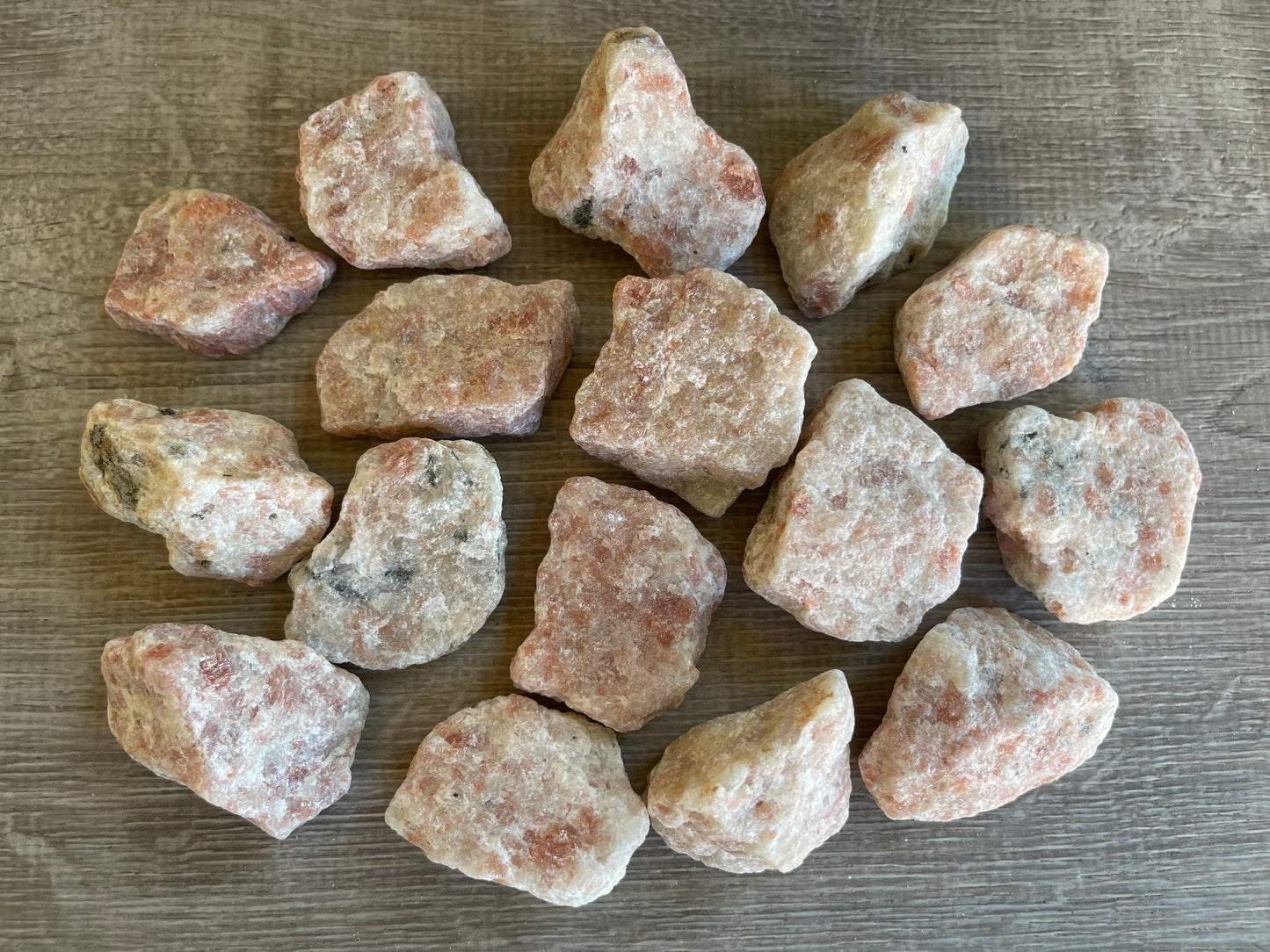 Grade A+ Sunstone Raw Natural Stones, 1.5"-2" Rough Sunstone, Wholesale Bulk Lot