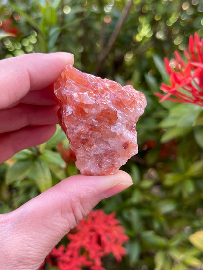 Grade A++Rough Red Calcite, 1.5-2" Red Calcite Natural Stone, Wholesale Bulk Lot