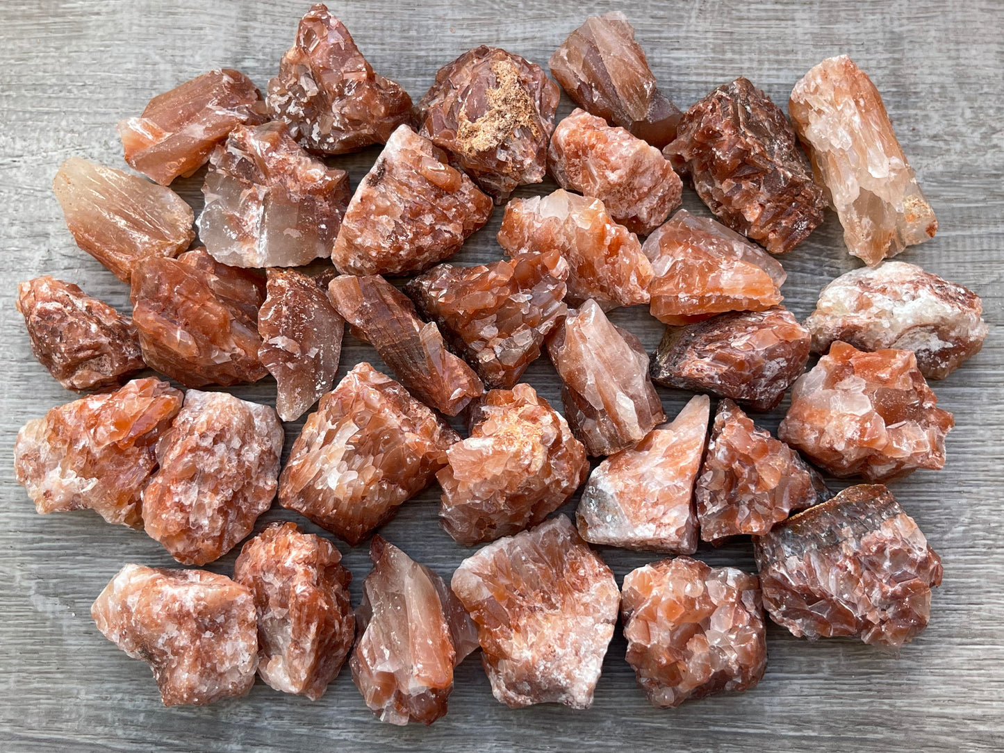 1/2 lb Calcite Rough -Bule, Green, Orange, Citrine, Red, Pink Calcite Crystals