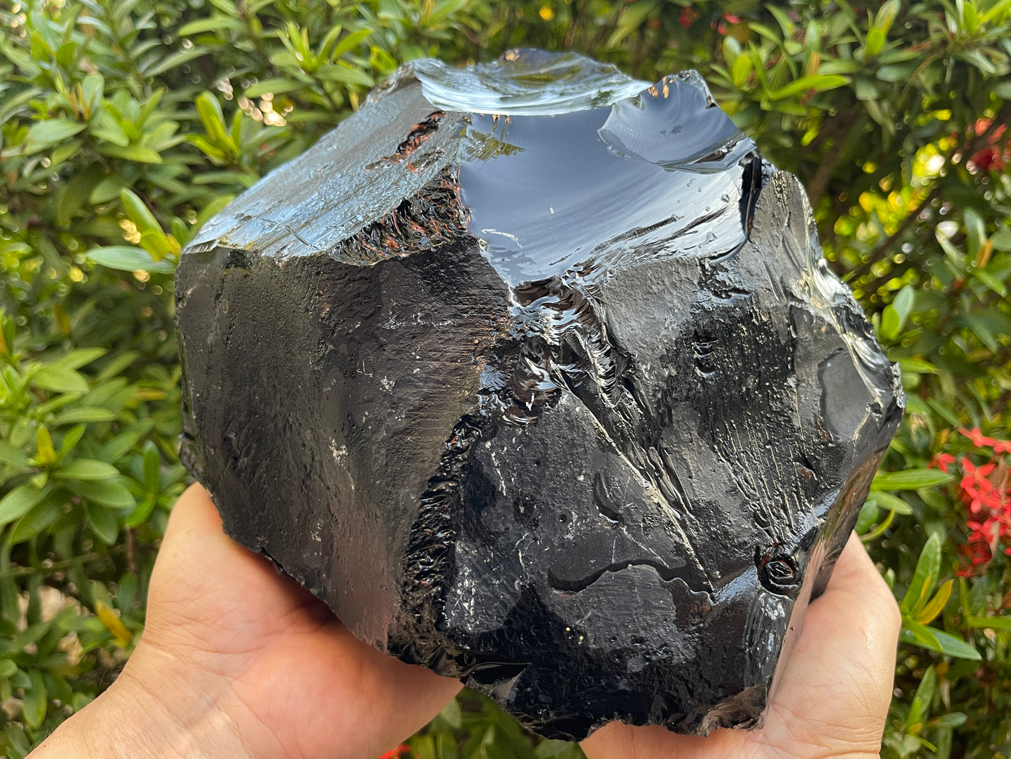 Extra Large Black Obsidian Rough Stones, 3" - 10" Raw Black Obsidian Natural