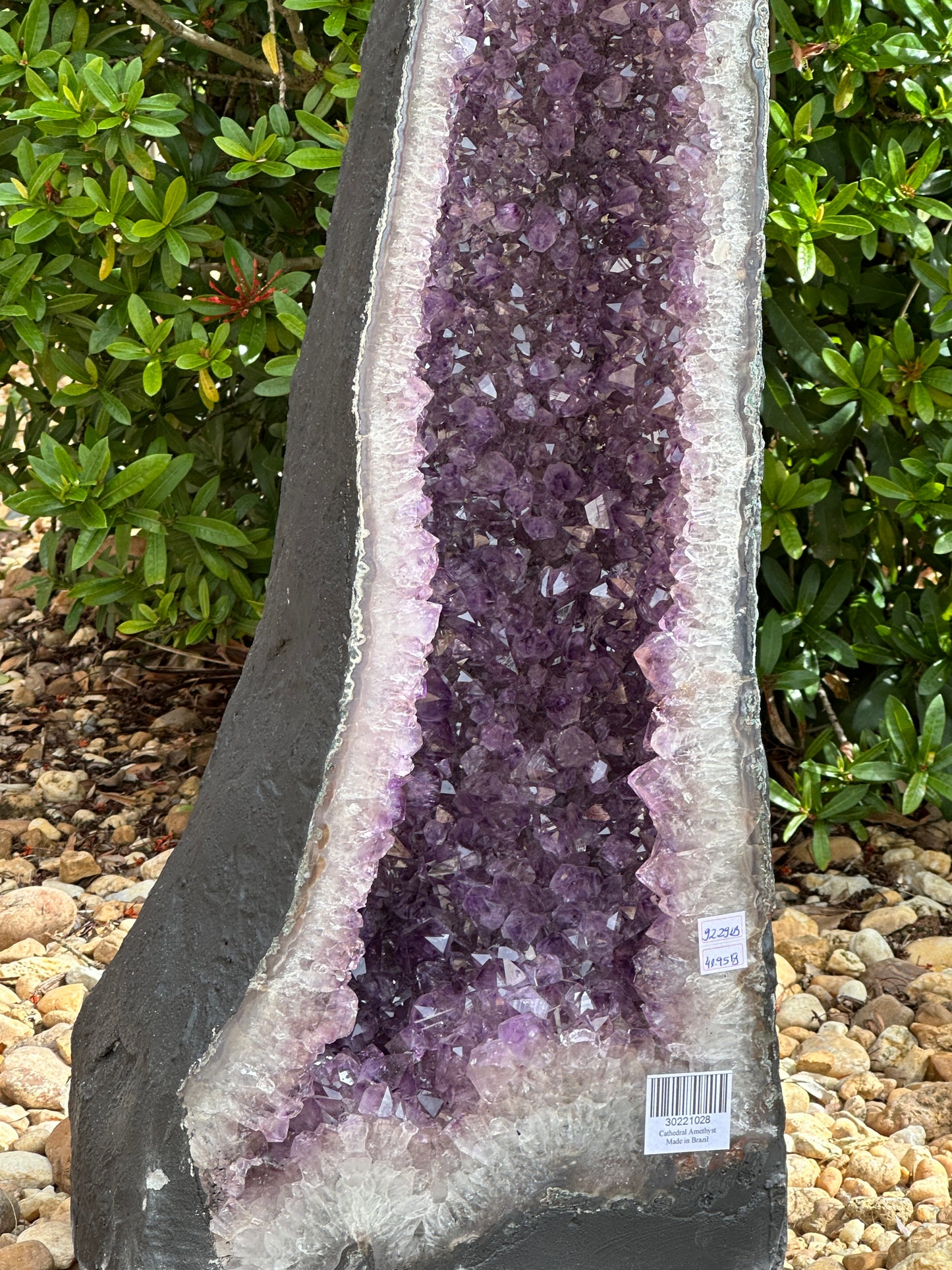 X-Large Deep Purple Amethyst Cathedral Geode - 92 lbs, 26" Tall Natural Amethyst Cluster | Raw Crystal Geode Display