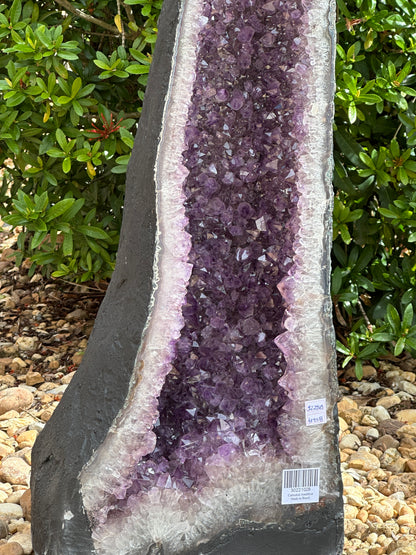 X-Large Deep Purple Amethyst Cathedral Geode - 92 lbs, 26" Tall Natural Amethyst Cluster | Raw Crystal Geode Display