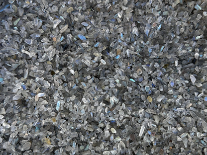 Grade A++ Labradorite Semi Tumbled Gemstone Mini Chips 5-12mm,Wholesale Bulk Lot