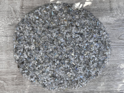 Grade A++ Labradorite Semi Tumbled Gemstone Mini Chips 5-12mm,Wholesale Bulk Lot
