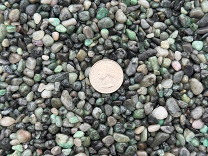 Grade A++ Emerald Semi Tumbled Gemstone Mini Chips 4 - 8 mm, Wholesale Bulk Lot