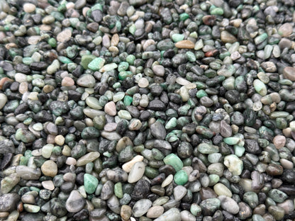 Grade A++ Emerald Semi Tumbled Gemstone Mini Chips 4 - 8 mm, Wholesale Bulk Lot