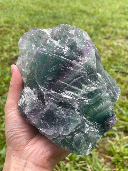 Grade A++ Jumbo Fluorite Raw Rainbow Stone, Massive Fluorite Rough,Pick a Weight