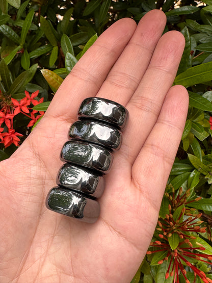 Magnetic Hematite Stones, Tumbled Magnetic Hematite, Hematite Worry Stone