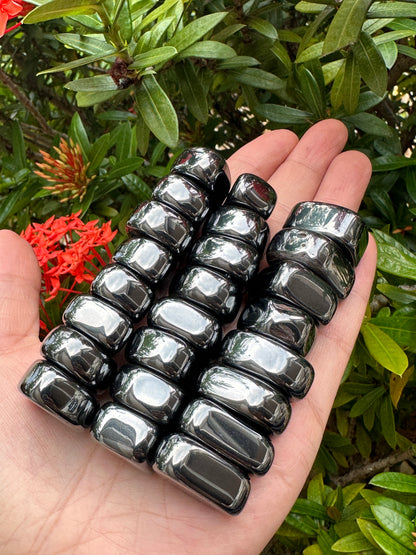 Magnetic Hematite Stones, Tumbled Magnetic Hematite, Hematite Worry Stone