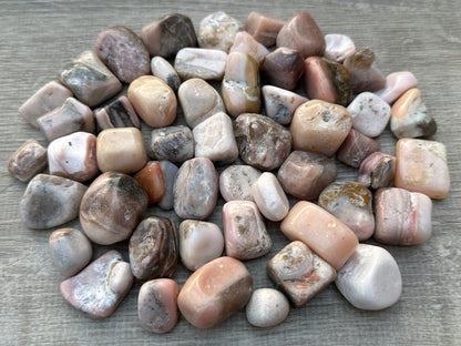 1/2 Lb Lot Tumbled Stones, 0.75-1.25" Crystal Healing Stones, Choose Stone Type