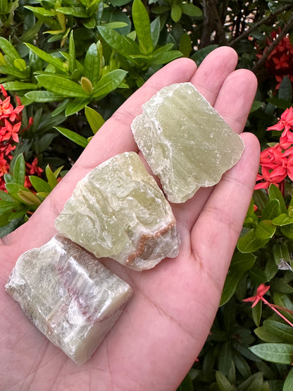 Green Onyx Rough Stones, Raw Green Onyx Rock 1-2", Wholesale Bulk Lot