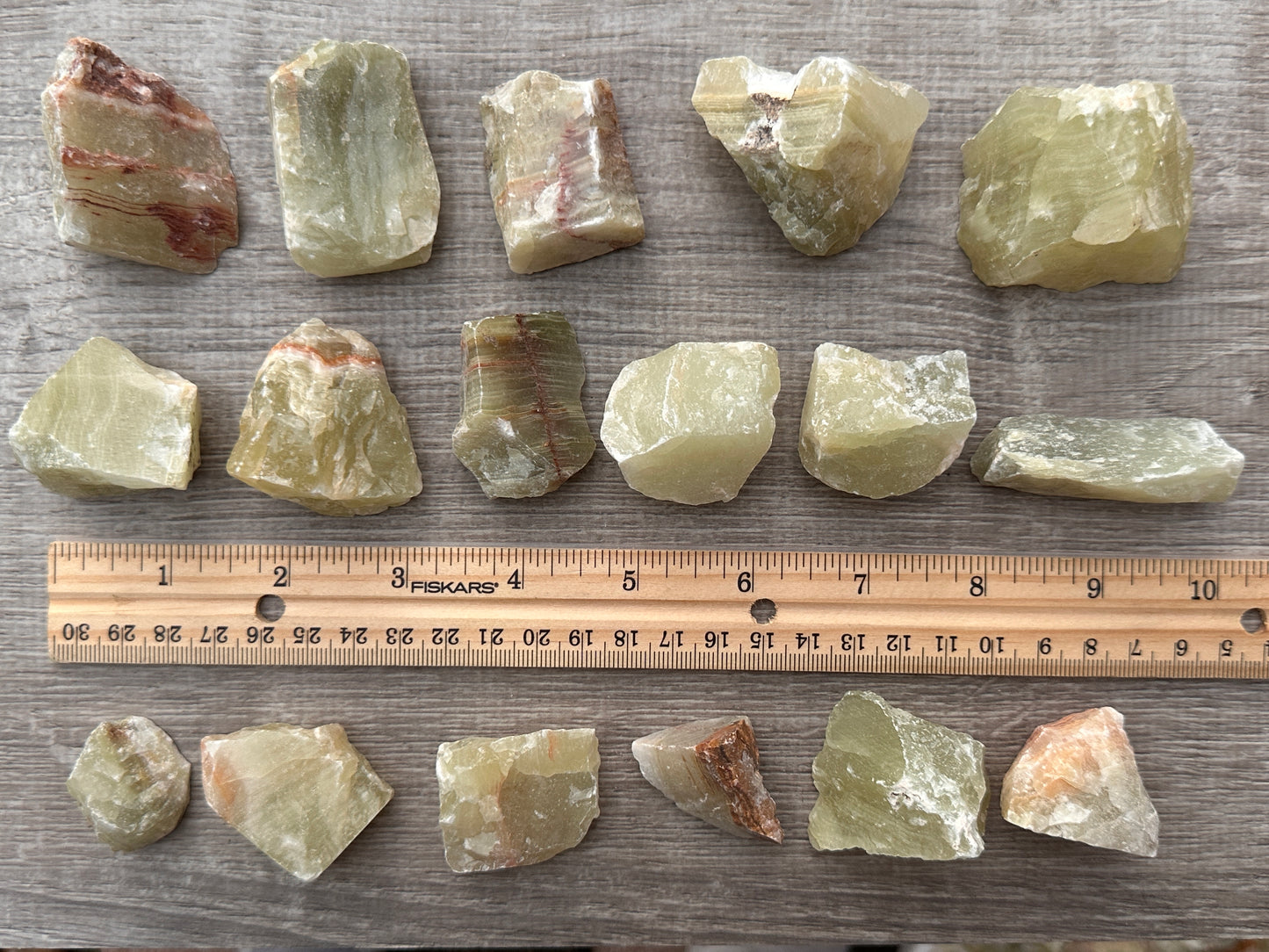 Green Onyx Rough Stones, Raw Green Onyx Rock 1-2", Wholesale Bulk Lot