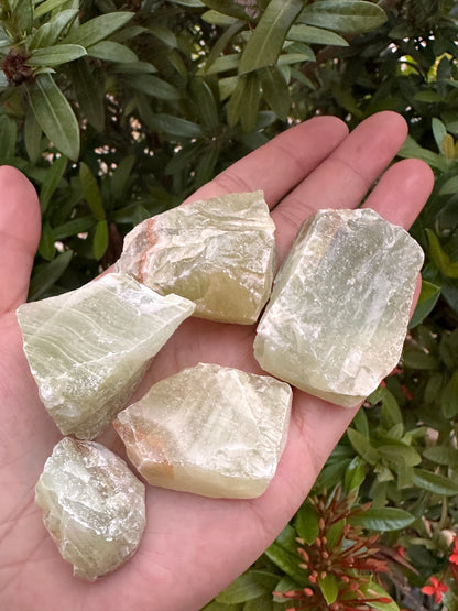 Green Onyx Rough Stones, Raw Green Onyx Rock 1-2", Wholesale Bulk Lot