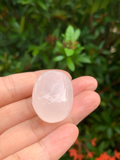 Grade A++ Pink Calcite Tumbled Stones, 0.75"-1.25" Pink Calcite Polished Stone, Wholesale Bulk Lot