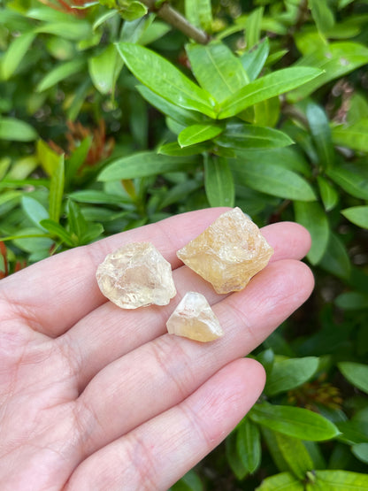 Citrine Small Raw Stone, 0.5" - 1" Rough Citrine Chunks, Raw Citrine Gravel