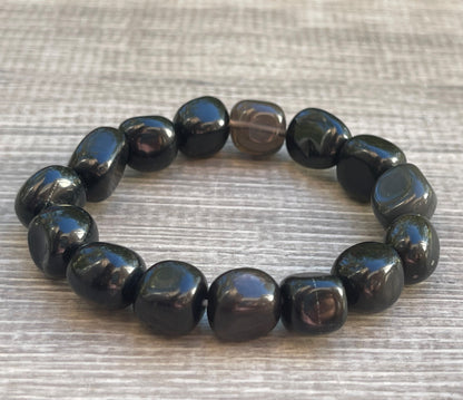 Wholesale Grade A++ Gemstone Nugget Bracelet, Choose from 18 Gemstone Types