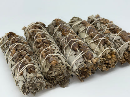 White Sage & Lavender Smudge Stick – 4" California White Sage Lavender Smudge Bundles, Bulk Lot for Cleansing & Relaxation